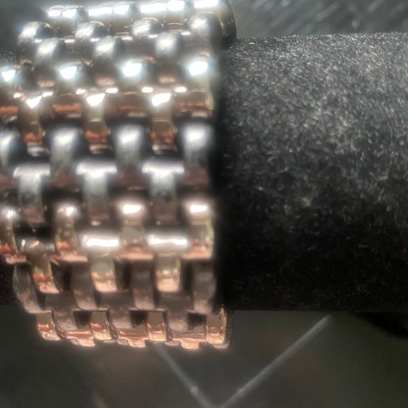 Stretchy bracelet - pewter and silver - Picture 3 of 3